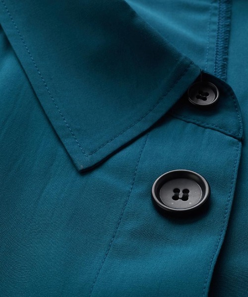 NO ID.（ノーアイディ）の「mj9399- ｽﾃﾝｶﾗｰｼｬﾂｺｰﾄ（ステンカラーコート・メンズ・ブルーグリーン/ブラック/ブラウン・ONE SIZE）」の19枚目の写真