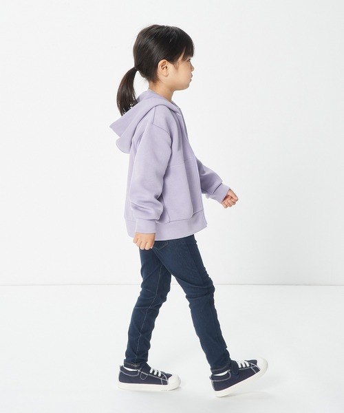 無印良品（ムジルシリョウヒン）の「ジャージーデニム調レギンスパンツ（キッズ）（デニムパンツ・キッズ・ネイビー系/ブラック/ネイビー・150/140/130/110/120）」の5枚目の写真