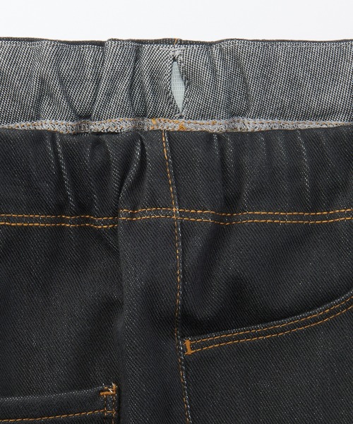 無印良品（ムジルシリョウヒン）の「ジャージーデニム調レギンスパンツ（キッズ）（デニムパンツ・キッズ・ネイビー系/ブラック/ネイビー・150/140/130/110/120）」の9枚目の写真