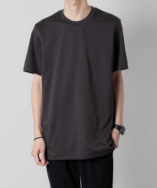 ATTACHMENT(アタッチメント)の「コットンダブルフェイス スリムフィット S/S/ TEE / COTTON DOUBLE FACE SLIM FIT S/S TEE(Tシャツ/カットソー・メンズ・オフホワイト/ライトグレー/ブラック/ホワイト/ダークグレー・3/4/2/1)」の5枚目の写真