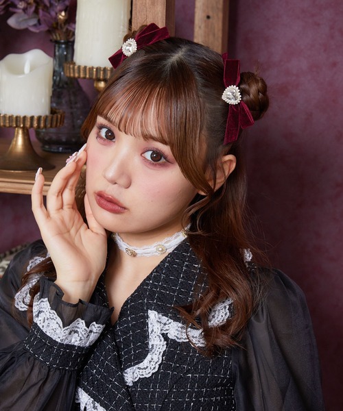 ROJITA（ロジータ）の「ハートチャーム付き２WAYビジュチョーカー（チョーカー・レディース・ブラック/ホワイト・FREE）」の21枚目の写真