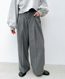 ワイドタックパンツ