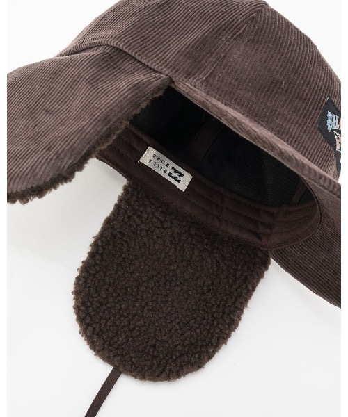 BILLABONG（ビラボン）の「BILLABONG レディース TRAPPER CAP キャップ 【2023年秋冬モデル】/ビラボンコーデュロイブランドロゴトラッパーキャップ（キャップ・レディース・ブラウン/ブラック/オフホワイト・FREE）」の21枚目の写真