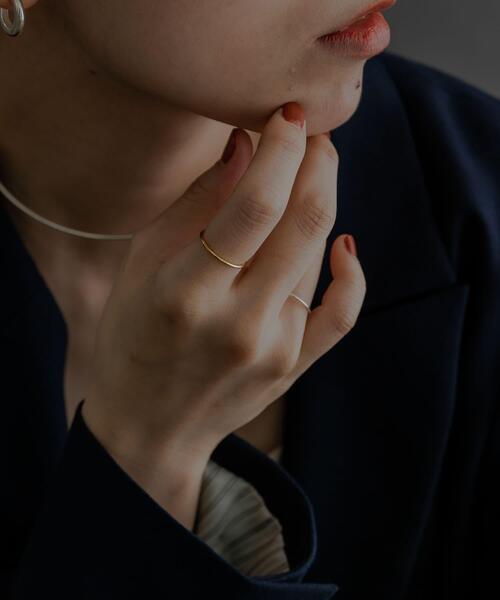 SMELLY(スメリー)の「SMELLY so’ slim basic ring(リング・レディース・ゴールド・7/11/3)」の3枚目の写真