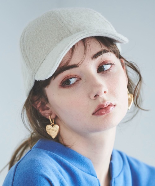 31 Sons de mode（トランテアン　ソン　ドゥ　モード）の「シャギーキャップ（キャップ・レディース・クリーム/ブラック/グレー・フリー）」の13枚目の写真