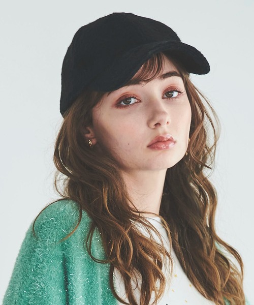 31 Sons de mode（トランテアン　ソン　ドゥ　モード）の「シャギーキャップ（キャップ・レディース・クリーム/ブラック/グレー・フリー）」の14枚目の写真