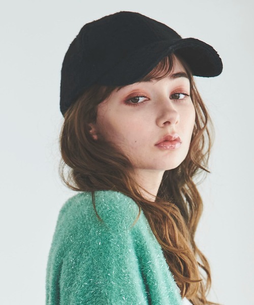 31 Sons de mode（トランテアン　ソン　ドゥ　モード）の「シャギーキャップ（キャップ・レディース・クリーム/ブラック/グレー・フリー）」の15枚目の写真