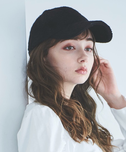 31 Sons de mode（トランテアン　ソン　ドゥ　モード）の「シャギーキャップ（キャップ・レディース・クリーム/ブラック/グレー・フリー）」の16枚目の写真