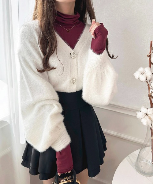 apres jour（アプレジュール）の「クシュクシュインナー【ZOZOTOWN限定アイテム】（Tシャツ/カットソー・レディース・オフホワイト/アイボリー/ダークブラウン/ボルドー/ブラック・X-LARGE/フリー）」の5枚目の写真