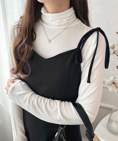 apres jour（アプレジュール）の「クシュクシュインナー【ZOZOTOWN限定アイテム】（Tシャツ/カットソー・レディース・オフホワイト/アイボリー/ダークブラウン/ボルドー/ブラック・X-LARGE/フリー）」の17枚目の写真