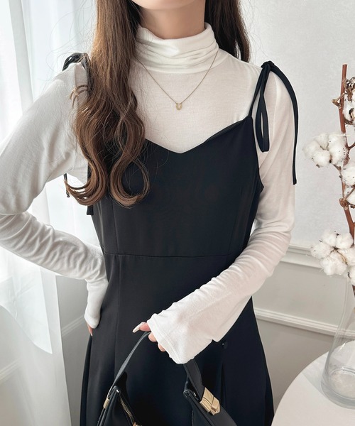 apres jour（アプレジュール）の「クシュクシュインナー【ZOZOTOWN限定アイテム】（Tシャツ/カットソー・レディース・オフホワイト/アイボリー/ダークブラウン/ボルドー/ブラック・X-LARGE/フリー）」の18枚目の写真