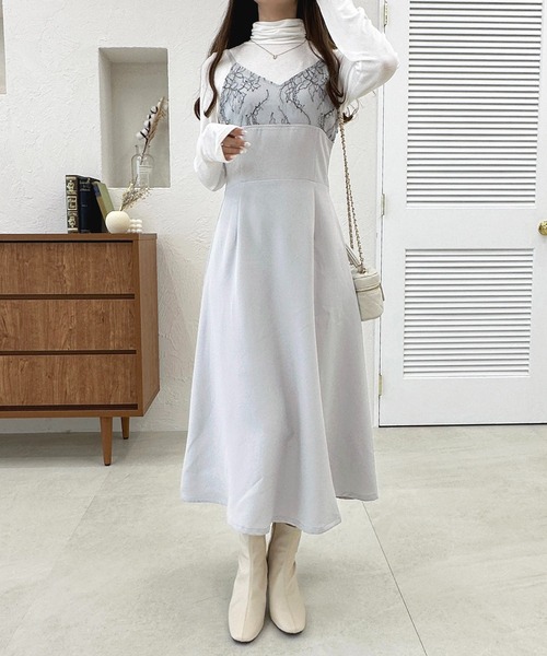 apres jour（アプレジュール）の「クシュクシュインナー【ZOZOTOWN限定アイテム】（Tシャツ/カットソー・レディース・オフホワイト/アイボリー/ダークブラウン/ボルドー/ブラック・X-LARGE/フリー）」の7枚目の写真