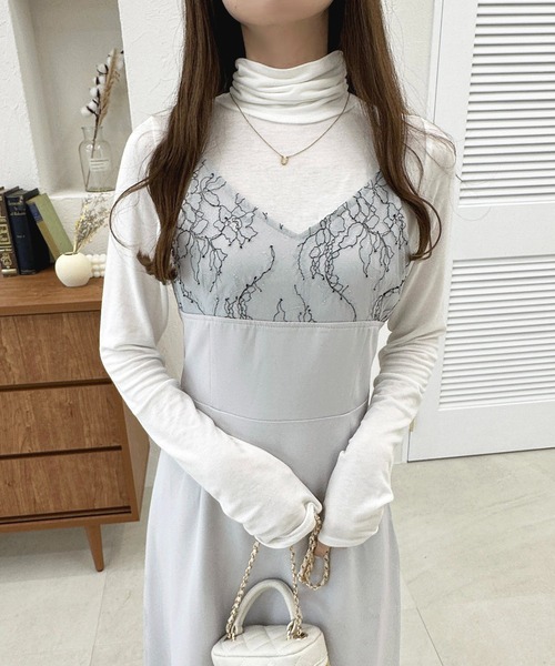 apres jour（アプレジュール）の「クシュクシュインナー【ZOZOTOWN限定アイテム】（Tシャツ/カットソー・レディース・オフホワイト/アイボリー/ダークブラウン/ボルドー/ブラック・X-LARGE/フリー）」の11枚目の写真