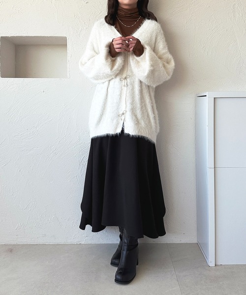 apres jour（アプレジュール）の「クシュクシュインナー【ZOZOTOWN限定アイテム】（Tシャツ/カットソー・レディース・オフホワイト/アイボリー/ダークブラウン/ボルドー/ブラック・X-LARGE/フリー）」の15枚目の写真