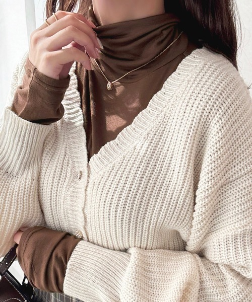 apres jour（アプレジュール）の「クシュクシュインナー【ZOZOTOWN限定アイテム】（Tシャツ/カットソー・レディース・オフホワイト/アイボリー/ダークブラウン/ボルドー/ブラック・X-LARGE/フリー）」の16枚目の写真