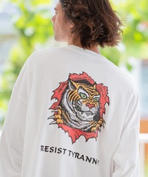CAMBIO | mlt4474- ビッグシルエットロンT（RESIST TYRANNY）(Tシャツ/カットソー)