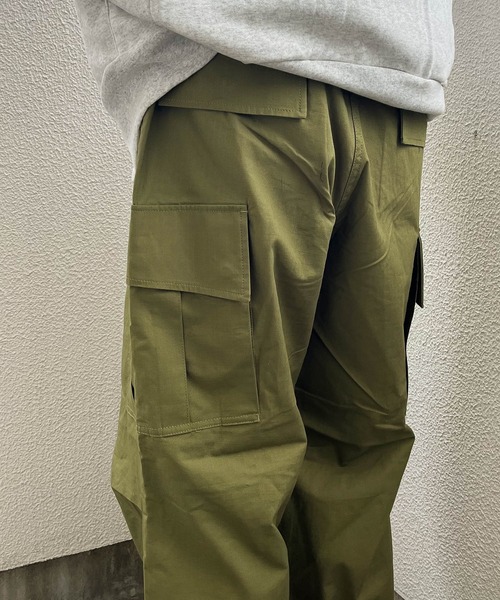 THE BAREFOOT（ベアフット）の「【 California Sportswear / カリフォルニアスポーツウェア 】カーゴパンツ UNGLE FATIGUE PT（カーゴパンツ・メンズ・オリーブドラブ/ブラック・S/L/M）」の8枚目の写真