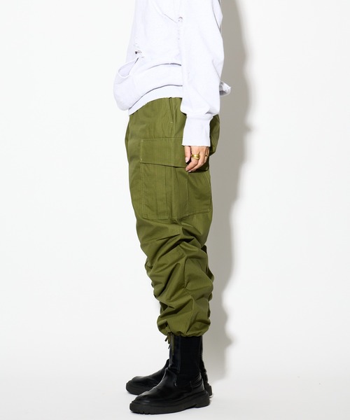 THE BAREFOOT（ベアフット）の「【 California Sportswear / カリフォルニアスポーツウェア 】カーゴパンツ UNGLE FATIGUE PT（カーゴパンツ・メンズ・オリーブドラブ/ブラック・S/L/M）」の21枚目の写真