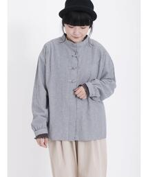 Samansa Mos2 | チャイナボタンバンドカラーシャツ(シャツ/ブラウス)