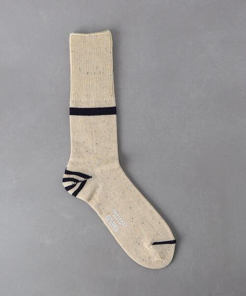 ANTIPAST(アンティパスト)の「<ANTIPAST> カラー ネップ ソックス(ソックス/靴下・メンズ・ブラック/ベージュ/ネイビー/グレー・FREE)」の4枚目の写真