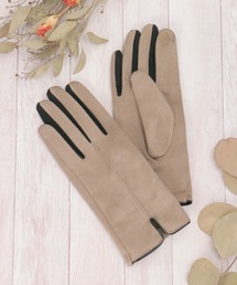 ikka（イッカ）の「エコスエードバイカラーグローブ（手袋）」