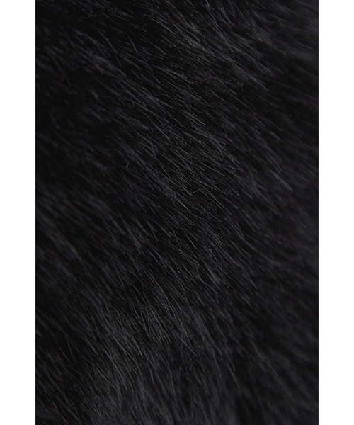 an meets zakka（アンミツザッカ）の「an meets zakka ミックスファーフーディーバラクラバ（ネックウォーマー/スヌード・レディース・グレー/レオパード/ブラック/アイボリー/ベージュ/ホワイト/ピンク・ONE SIZE/ONESIZE）」の17枚目の写真