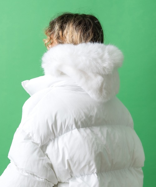 an meets zakka ミックスファーフーディーバラクラバ / ファーフード