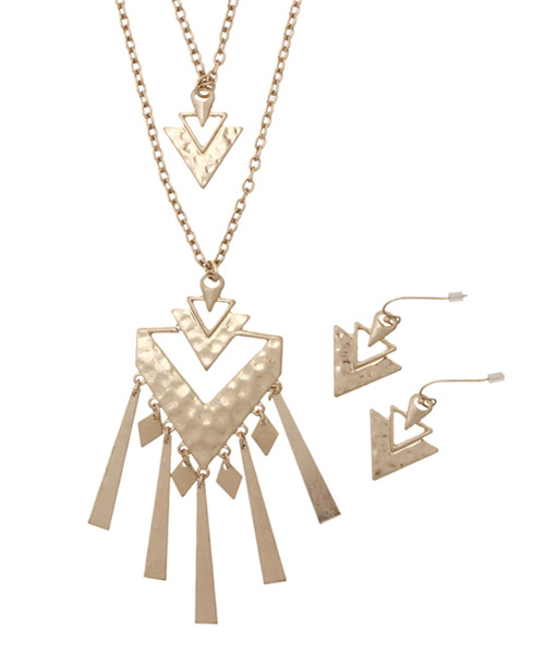 FREE'S MART(フリーズマート)の「チャーム付ネックレス/ピアスセット(ネックレス・レディース・ゴールド/シルバー・フリ-)」の2枚目の写真