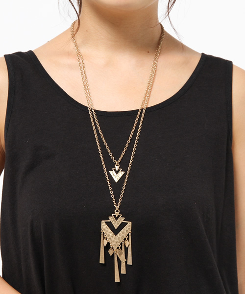 FREE'S MART(フリーズマート)の「チャーム付ネックレス/ピアスセット(ネックレス・レディース・ゴールド/シルバー・フリ-)」の5枚目の写真