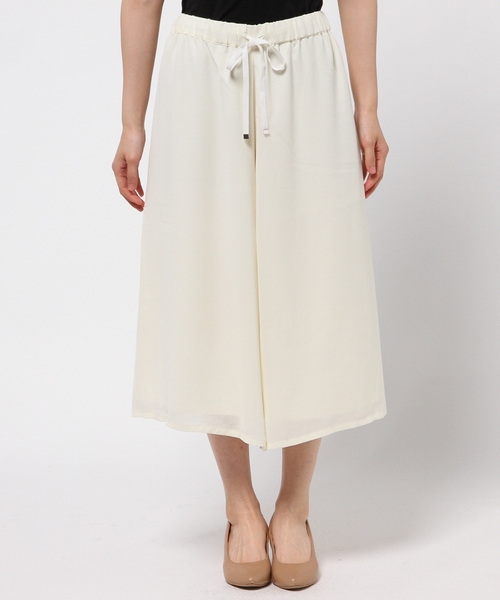 CROON A SONG（クルーンアソング）の「ジョーゼットガウチョパンツ（その他パンツ・レディース・ホワイト/ブラック/カーキ・FREE）」の4枚目の写真