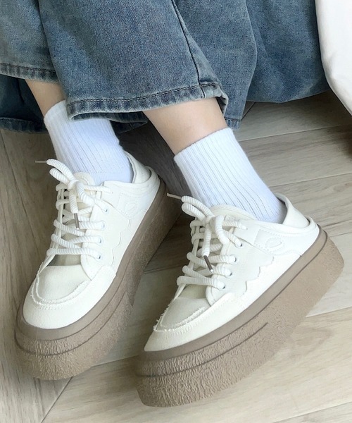 カジュアルキャンバススニーカー（スニーカー）｜Cham.（チャム