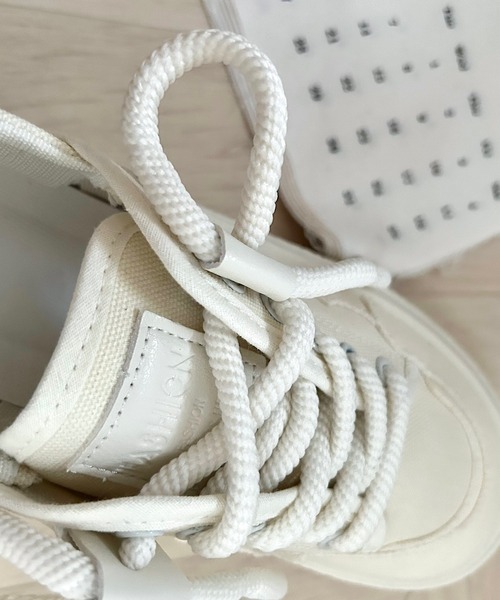 Cham.（チャム）の「カジュアルキャンバススニーカー（スニーカー・レディース・オフホワイト/ブラック/ベージュ・22.5/23/23.5/24/24.5/25）」の9枚目の写真