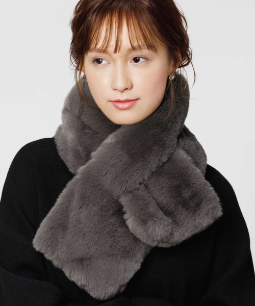 フォクシー ティペット マフラー ファー グレー系 チンチラ フォクシー フォクシー ティペット マフラー ファー グレー系 チンチラ フォクシー