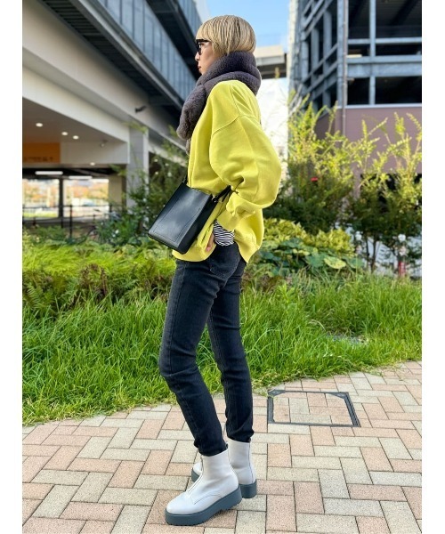 Right-on（ライトオン）の「フェイクファーティペット（マフラー・レディース・グレー/ベージュ・ONE SIZE）」の20枚目の写真