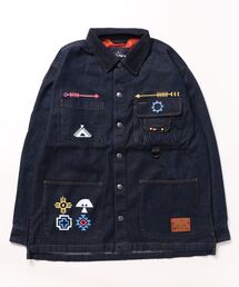 チャイハネ×grnコラボデニムジャケット男女兼用 チャイハネ デニムジャケット gジャン 「チャイハネ」シュ