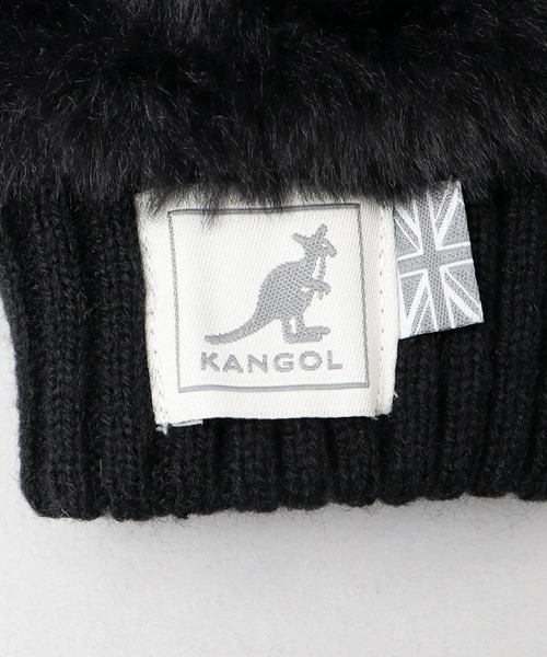 KANGOL(カンゴール)の「フィンガーレス ファー グローブ(手袋・レディース・グレイッシュベージュ/ブラック/オフホワイト・FREE)」の8枚目の写真