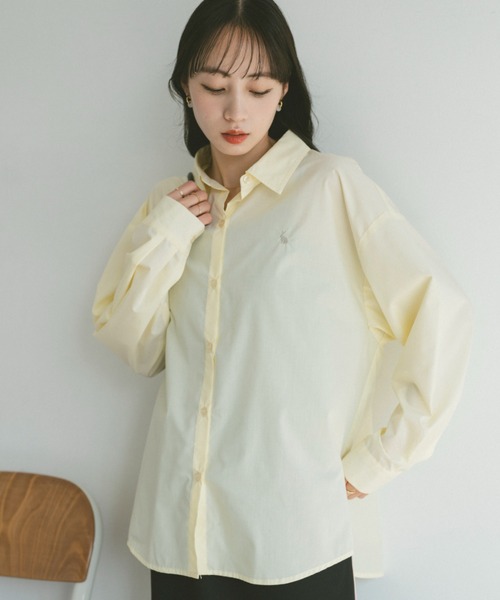 VANNIE U（ヴァニーユー）の「ヴァニー刺繍シャツ（シャツ/ブラウス・レディース・イエロー/ブルー/ピンク/ホワイト/ライトブルー・FREE）」の4枚目の写真