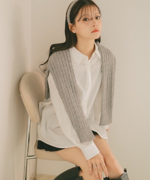 VANNIE U（ヴァニーユー）の「ヴァニー刺繍シャツ（シャツ/ブラウス・レディース・イエロー/ブルー/ピンク/ホワイト/ライトブルー・FREE）」の19枚目の写真