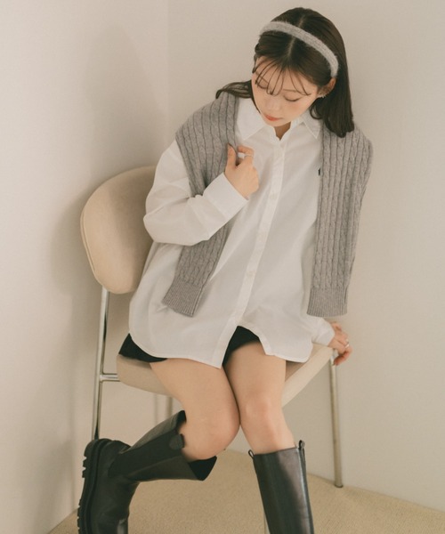 VANNIE U（ヴァニーユー）の「ヴァニー刺繍シャツ（シャツ/ブラウス・レディース・イエロー/ブルー/ピンク/ホワイト/ライトブルー・FREE）」の20枚目の写真