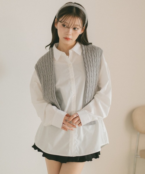 VANNIE U（ヴァニーユー）の「ヴァニー刺繍シャツ（シャツ/ブラウス・レディース・イエロー/ブルー/ピンク/ホワイト/ライトブルー・FREE）」の18枚目の写真