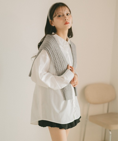 VANNIE U（ヴァニーユー）の「ヴァニー刺繍シャツ（シャツ/ブラウス・レディース・イエロー/ブルー/ピンク/ホワイト/ライトブルー・FREE）」の17枚目の写真