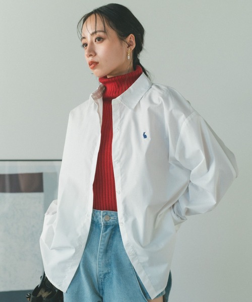 VANNIE U（ヴァニーユー）の「ヴァニー刺繍シャツ（シャツ/ブラウス・レディース・イエロー/ブルー/ピンク/ホワイト/ライトブルー・FREE）」の8枚目の写真