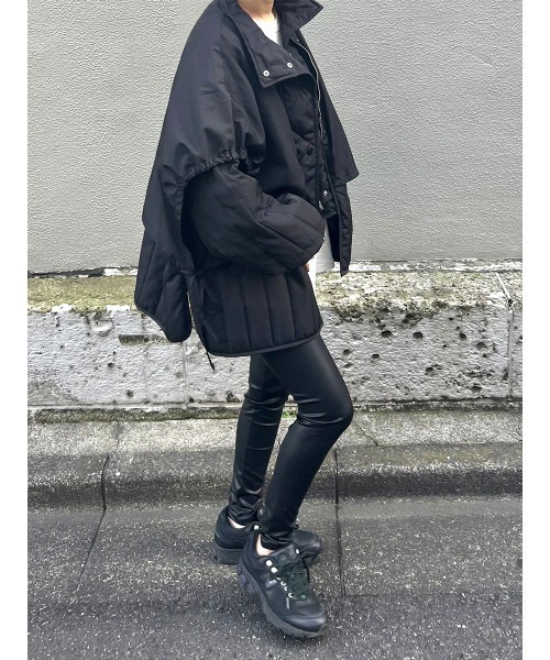 HEILIS(ヘイリス)の「《cream select》フェイクレザーレギンスパンツ / 微起毛 スキニー レギンス パンツ ブラック フェイクレザー(その他パンツ・レディース・ブラック・FREE)」の5枚目の写真