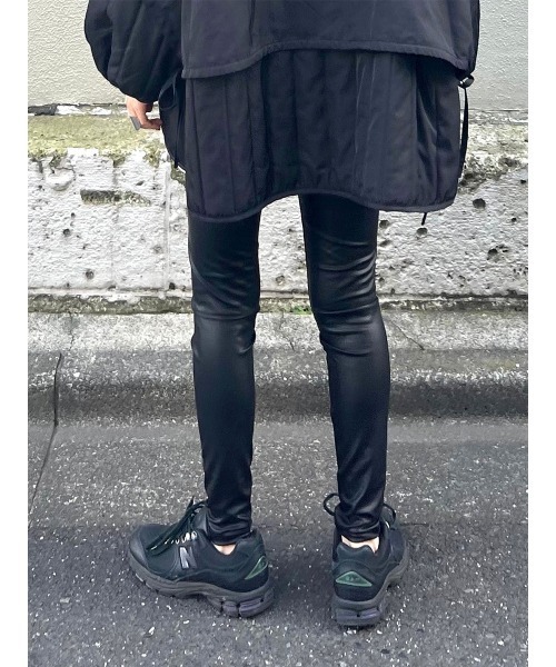 HEILIS(ヘイリス)の「《cream select》フェイクレザーレギンスパンツ / 微起毛 スキニー レギンス パンツ ブラック フェイクレザー(その他パンツ・レディース・ブラック・FREE)」の6枚目の写真