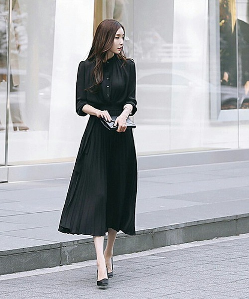 COCOMOMO（ココモモ）の「【8色×2サイズ展開】きれいめ プリーツ