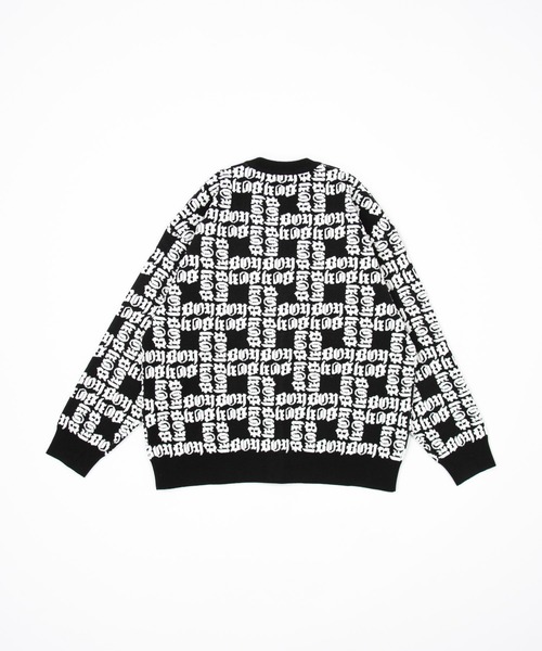 BOY LONDON(ボーイロンドン)の「【BOY LONDON】BOY LOGO PATTERNED KNIT CARDIGAN(カーディガン/ボレロ・メンズ・ブラック・X-SMALL/S/M/L)」の2枚目の写真
