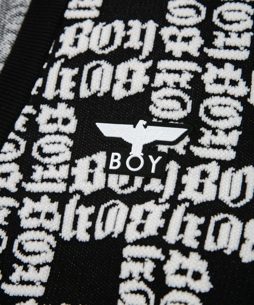 BOY LONDON(ボーイロンドン)の「【BOY LONDON】BOY LOGO PATTERNED KNIT CARDIGAN(カーディガン/ボレロ・メンズ・ブラック・X-SMALL/S/M/L)」の4枚目の写真