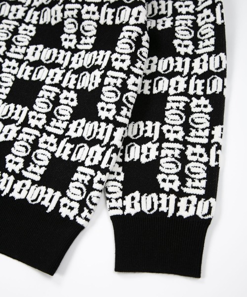 BOY LONDON(ボーイロンドン)の「【BOY LONDON】BOY LOGO PATTERNED KNIT CARDIGAN(カーディガン/ボレロ・メンズ・ブラック・X-SMALL/S/M/L)」の6枚目の写真