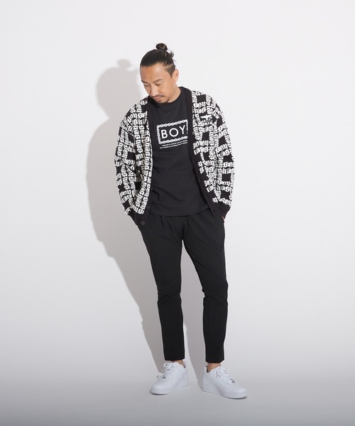 BOY LONDON(ボーイロンドン)の「【BOY LONDON】BOY LOGO PATTERNED KNIT CARDIGAN(カーディガン/ボレロ・メンズ・ブラック・X-SMALL/S/M/L)」の8枚目の写真