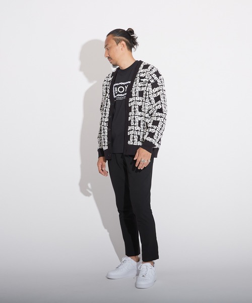 BOY LONDON(ボーイロンドン)の「【BOY LONDON】BOY LOGO PATTERNED KNIT CARDIGAN(カーディガン/ボレロ・メンズ・ブラック・X-SMALL/S/M/L)」の9枚目の写真